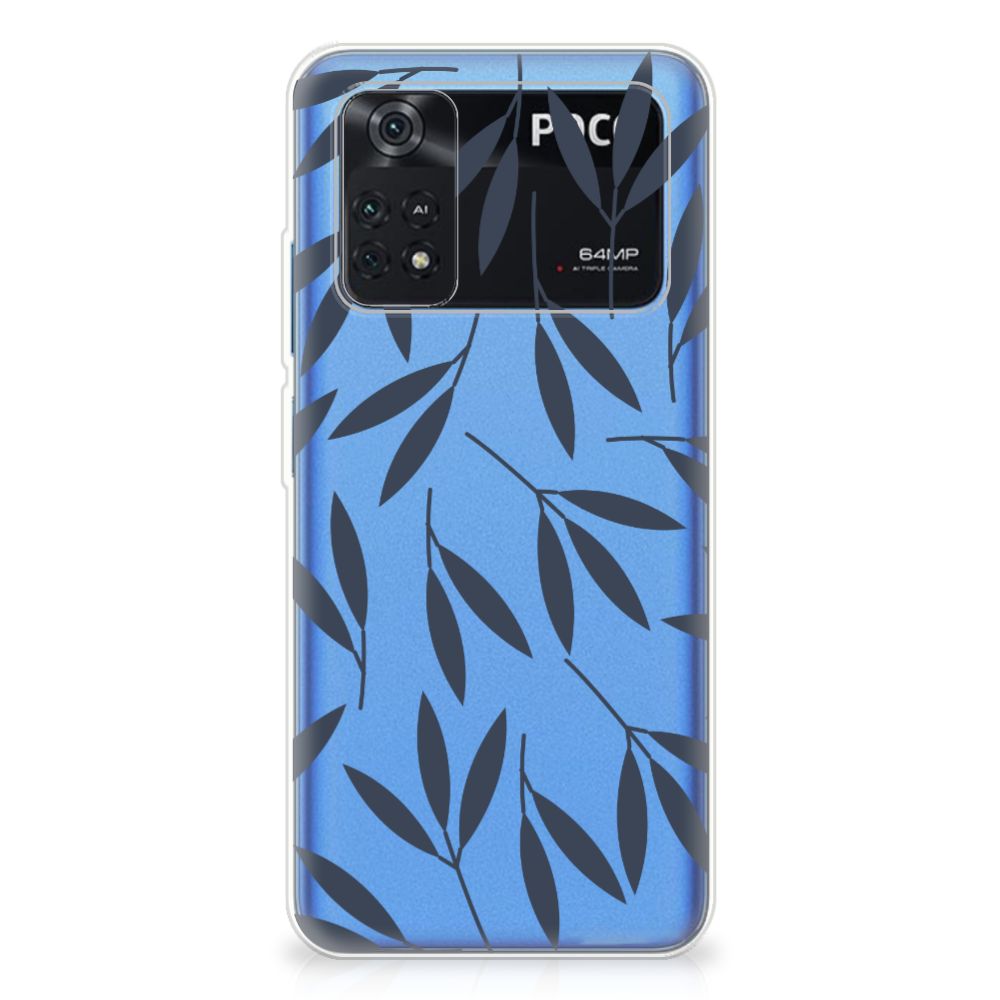 Xiaomi Poco M4 Pro 4G TPU Case Leaves Blue