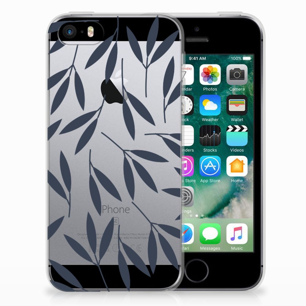 Apple iPhone SE | 5S TPU Case Leaves Blue
