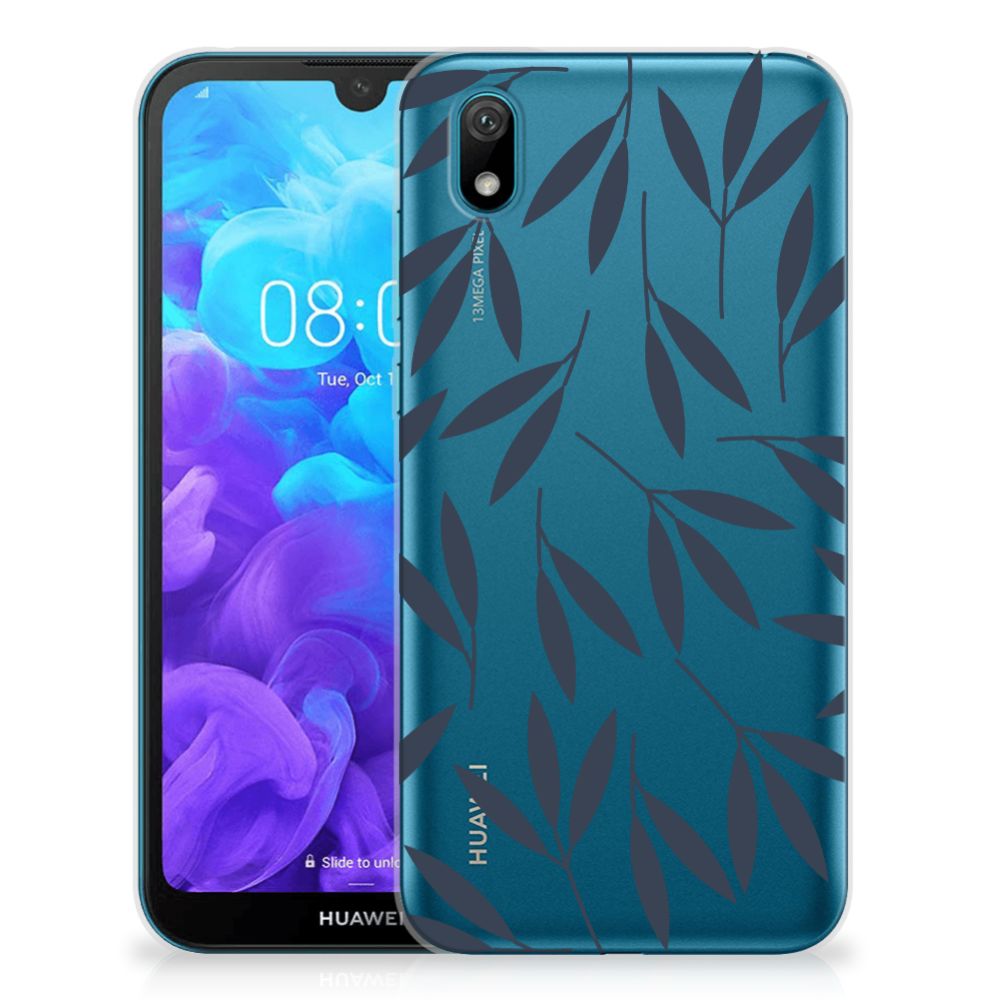 Huawei Y5 (2019) TPU Case Leaves Blue
