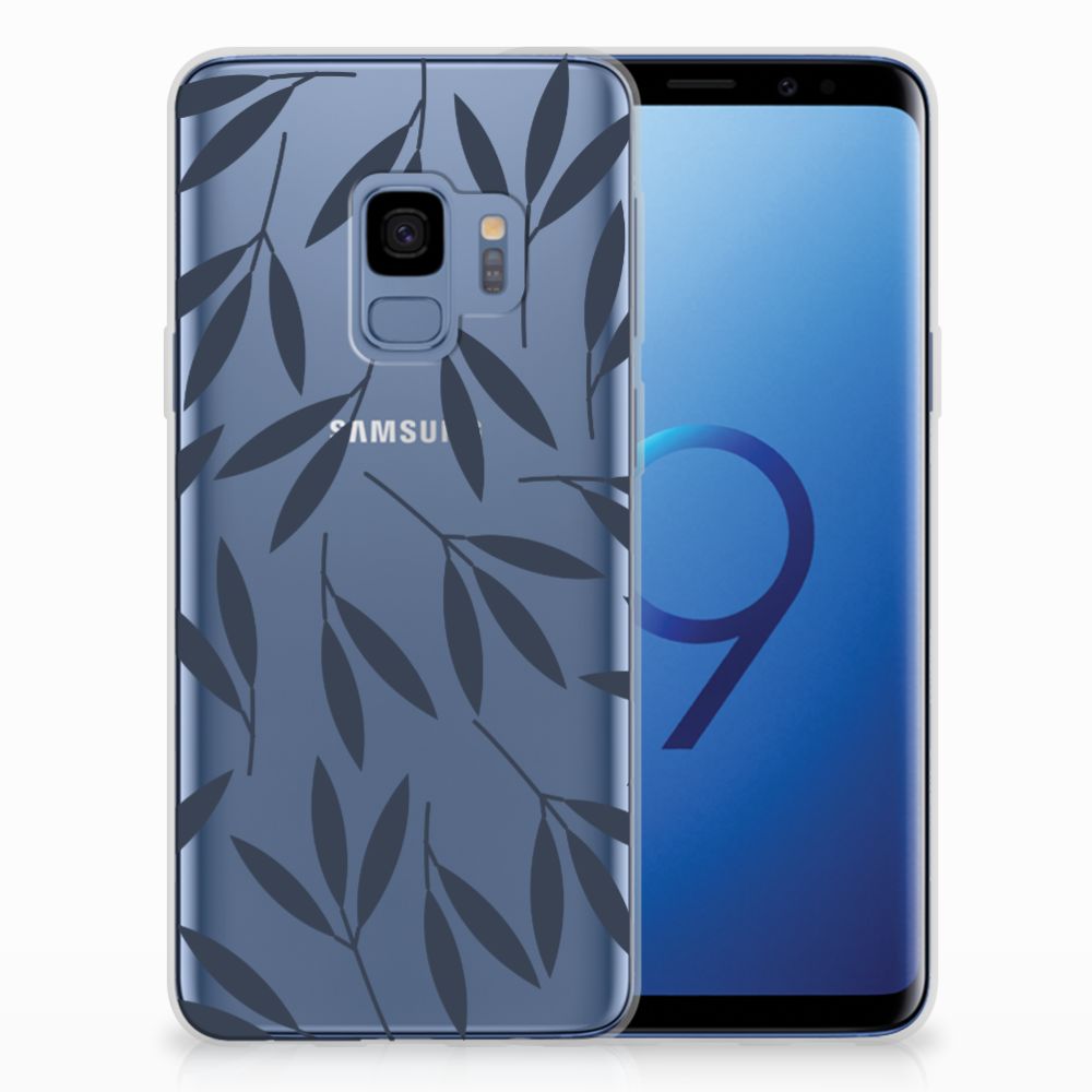 Samsung Galaxy S9 TPU Case Leaves Blue