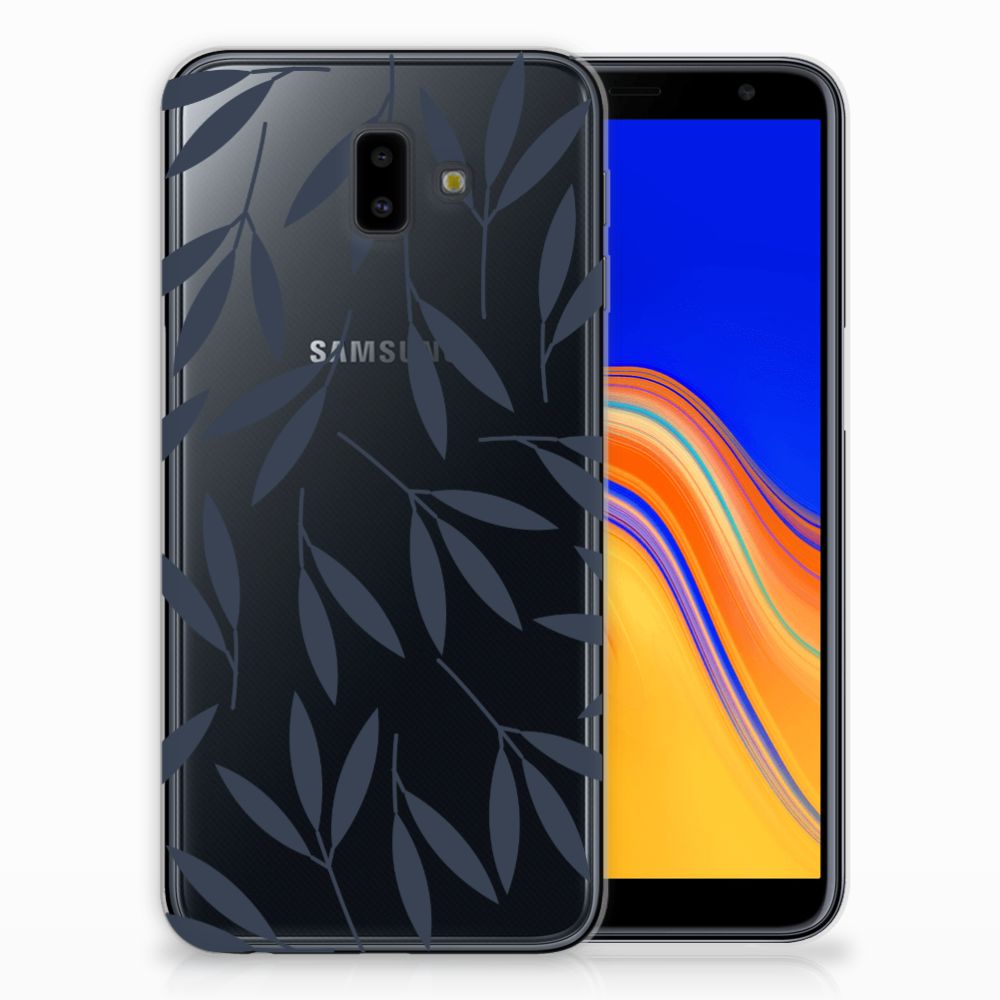 Samsung Galaxy J6 Plus (2018) TPU Case Leaves Blue