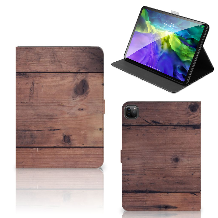 iPad Pro 11 2020/2021/2022 Tablet Book Cover Old Wood