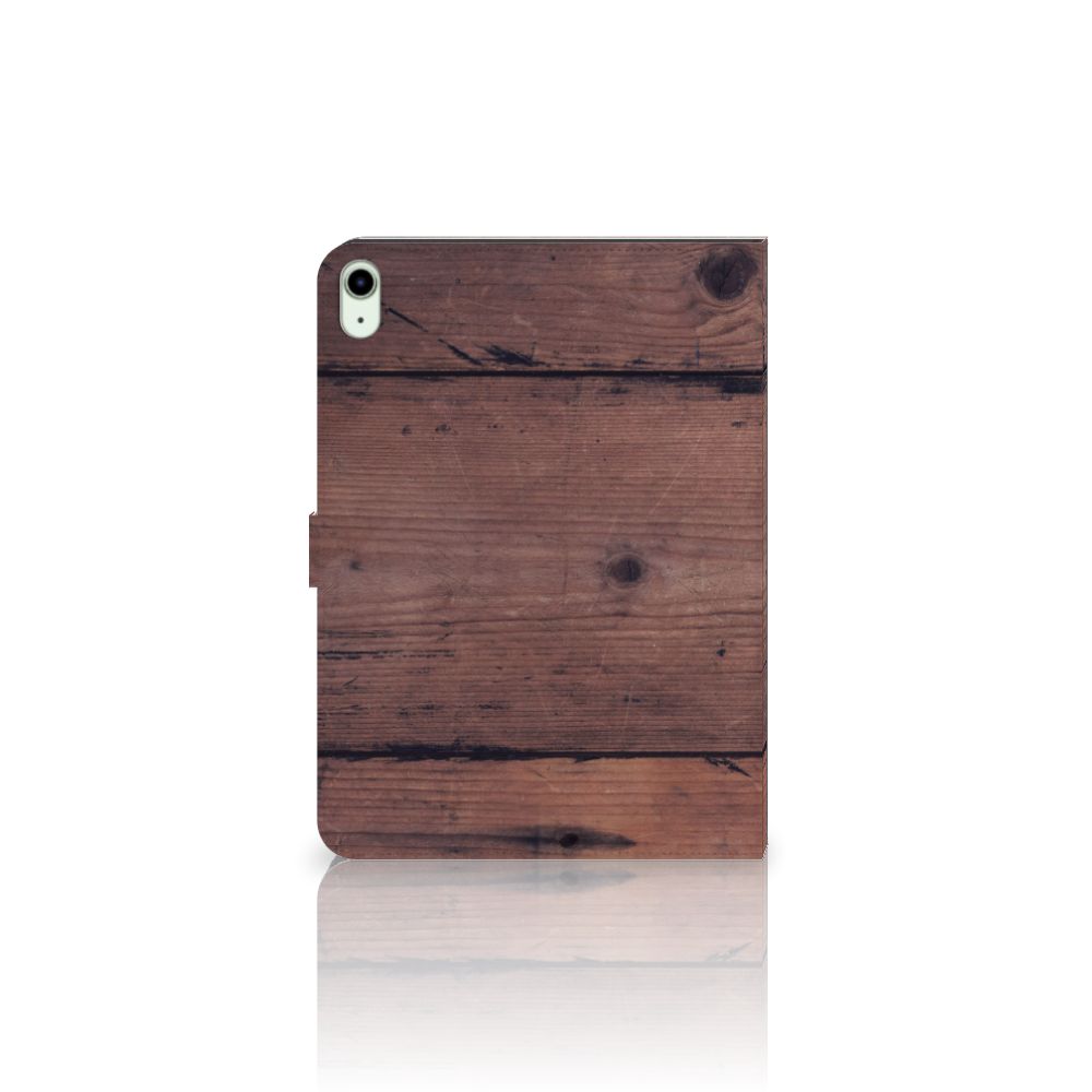 iPad Air (2020-2022) 10.9 inch Tablet Book Cover Old Wood