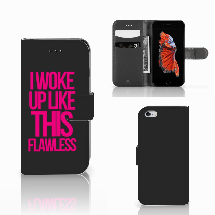 Apple iPhone 6 | 6s Hoesje met naam Woke Up - Origineel Cadeau Zelf Maken