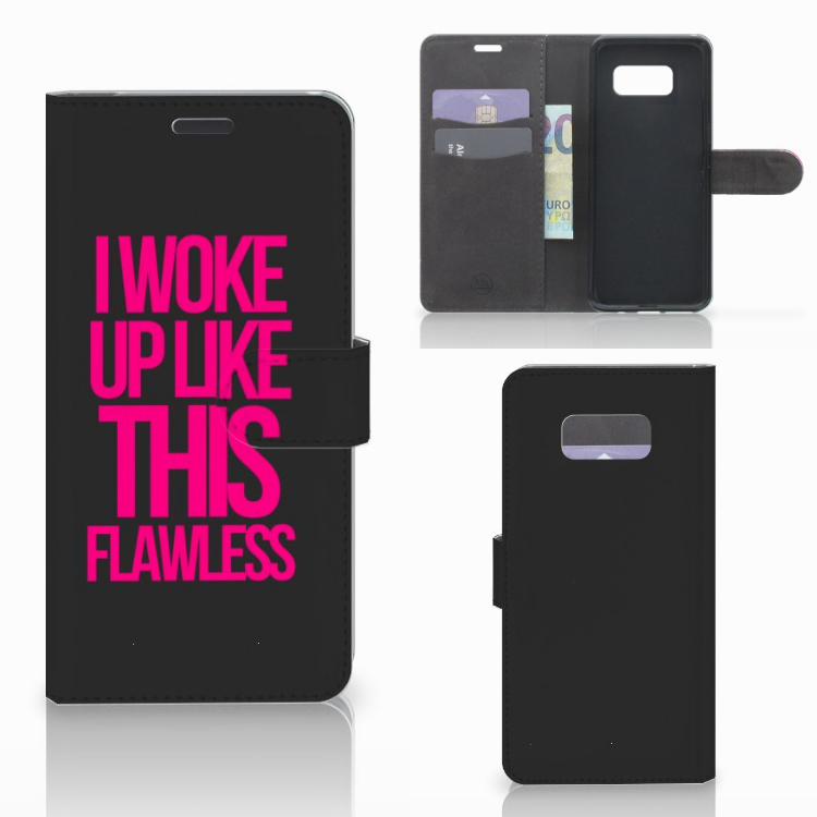 Samsung Galaxy S8 Plus Hoesje met naam Woke Up - Origineel Cadeau Zelf Maken
