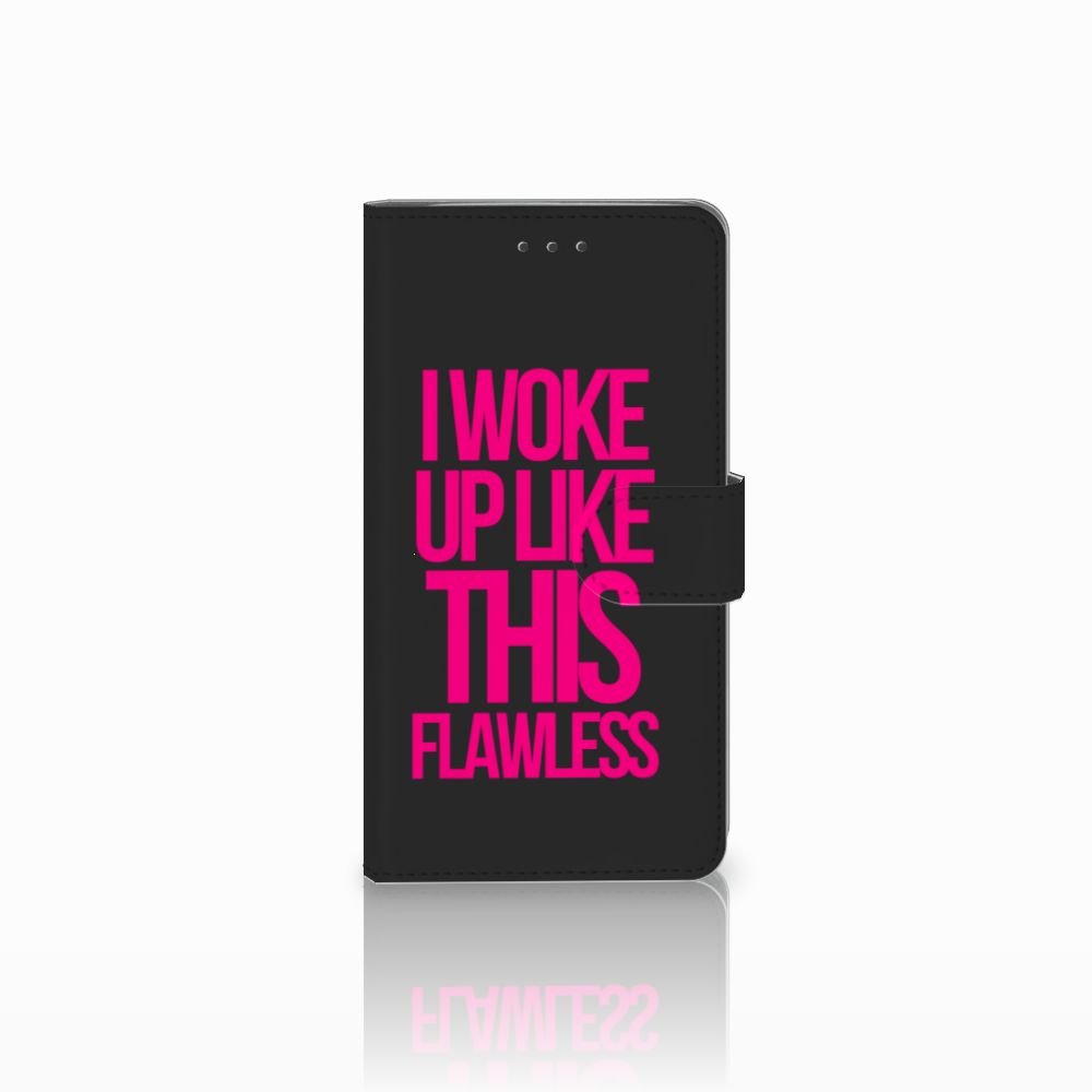 Samsung Galaxy J7 2016 Hoesje met naam Woke Up - Origineel Cadeau Zelf Maken