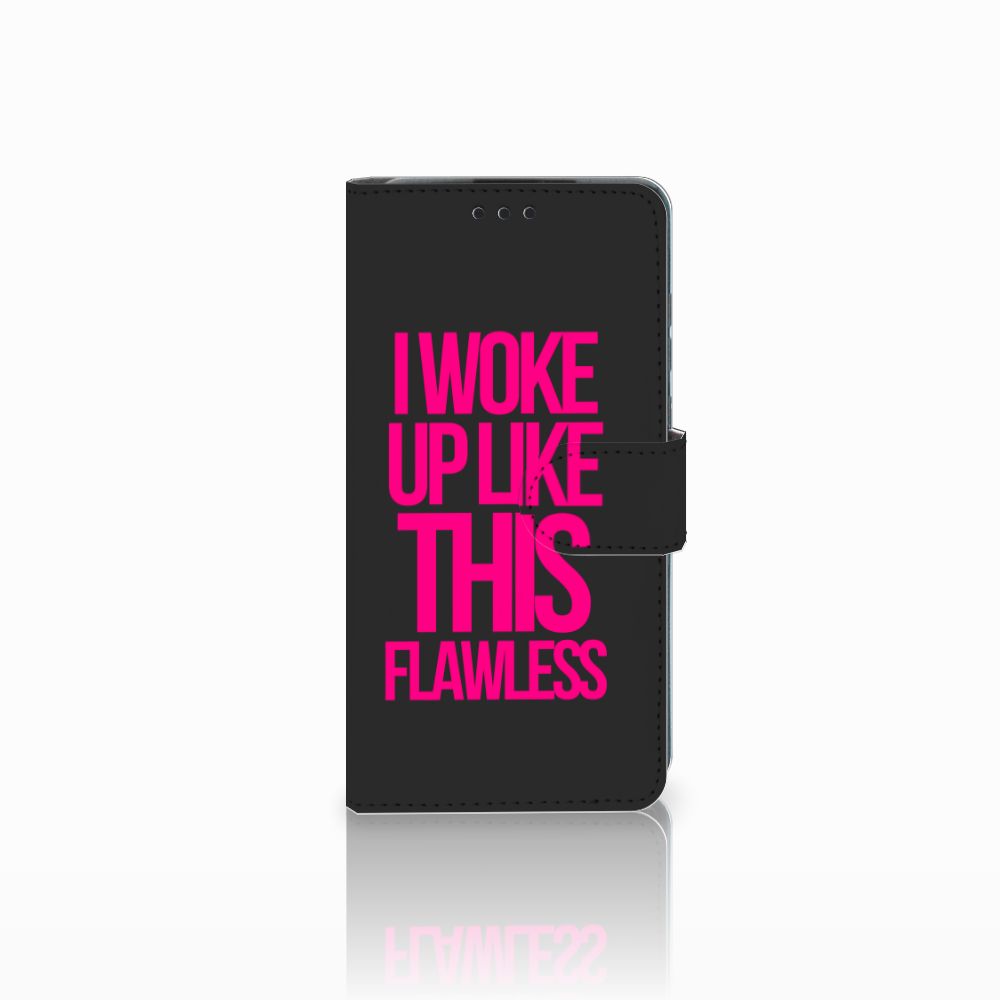 Huawei P30 Hoesje met naam Woke Up - Origineel Cadeau Zelf Maken
