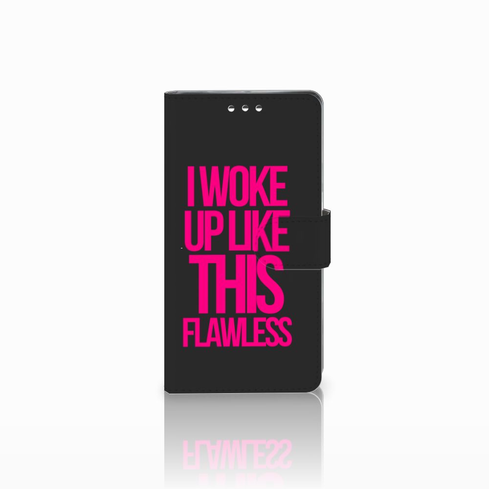 Sony Xperia XZ1 Hoesje met naam Woke Up - Origineel Cadeau Zelf Maken