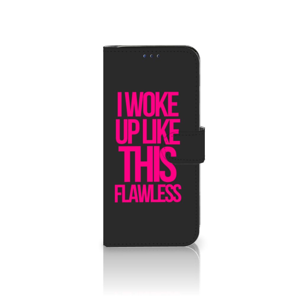 Samsung Galaxy A30 Hoesje met naam Woke Up - Origineel Cadeau Zelf Maken