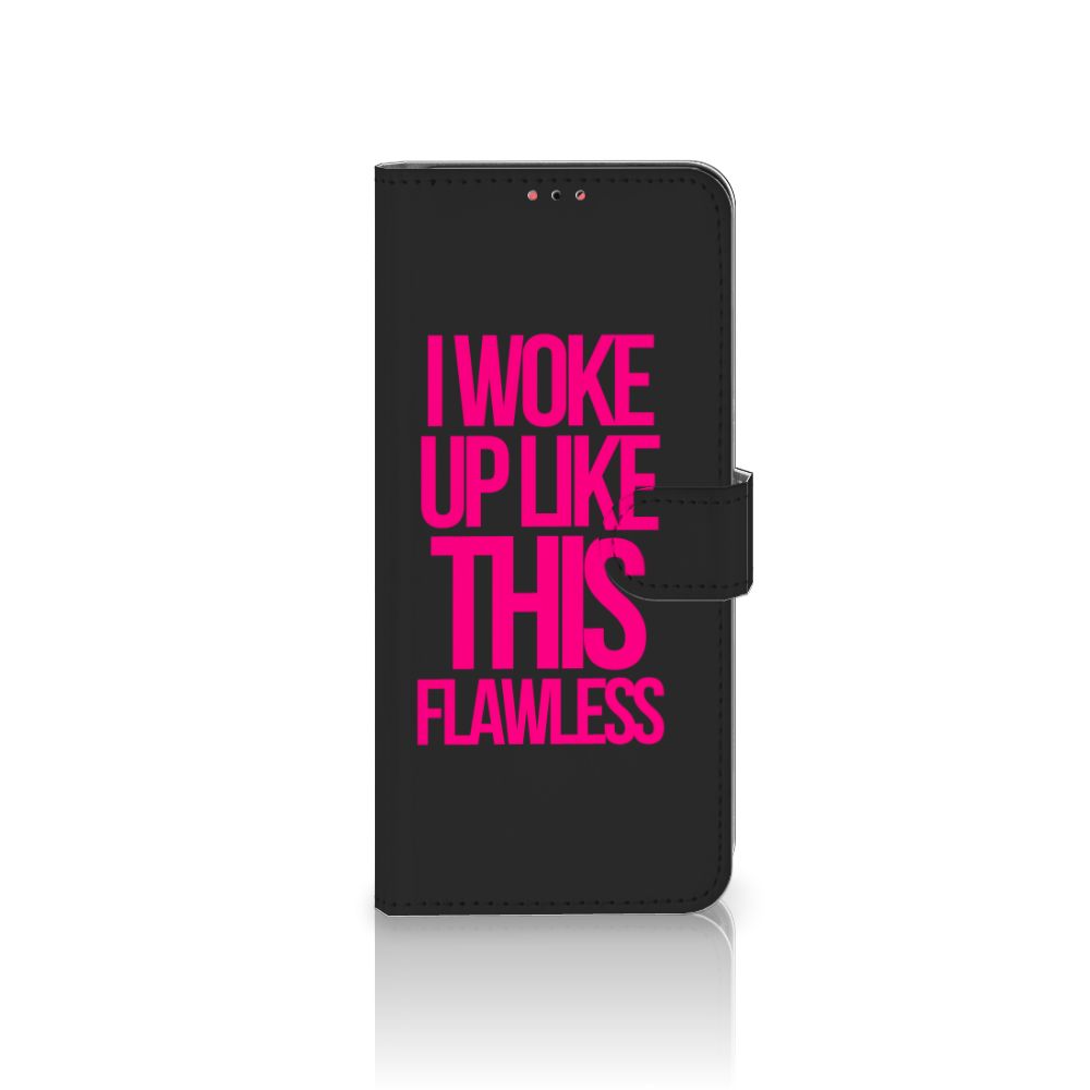 Samsung Galaxy A13 (4G) Hoesje met naam Woke Up - Origineel Cadeau Zelf Maken