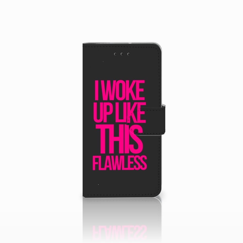 Motorola Moto G7 Play Hoesje met naam Woke Up - Origineel Cadeau Zelf Maken