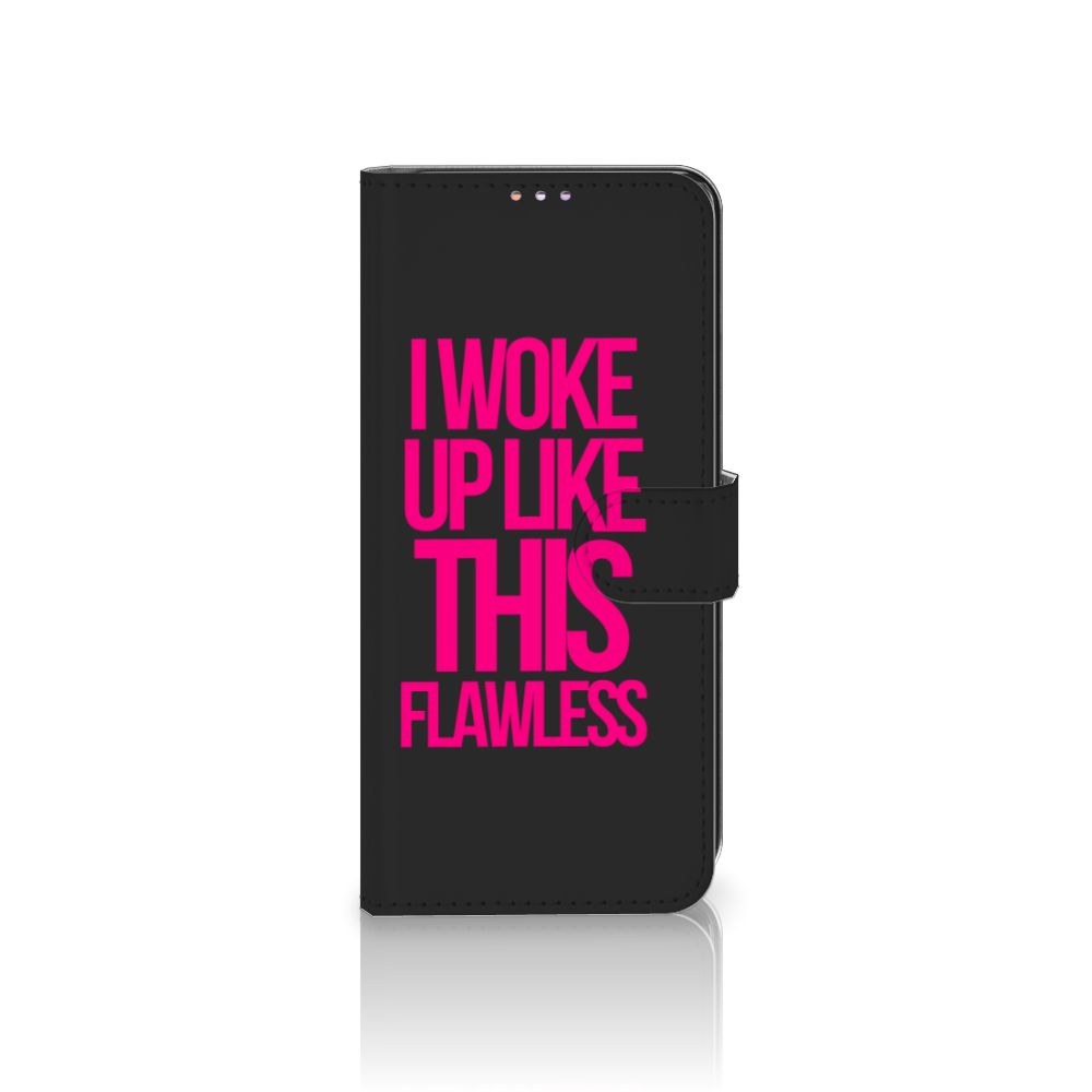 Samsung Galaxy M11 | A11 Hoesje met naam Woke Up - Origineel Cadeau Zelf Maken