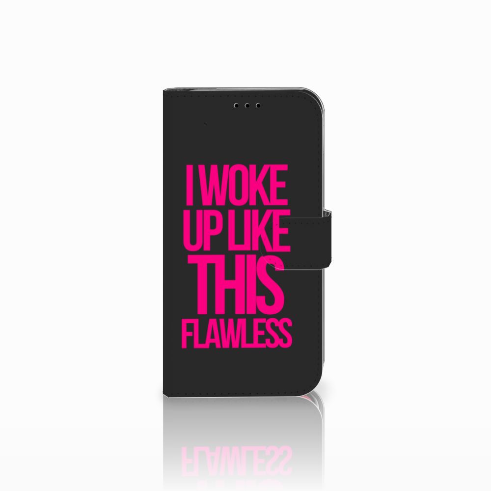Apple iPhone Xr Hoesje met naam Woke Up - Origineel Cadeau Zelf Maken