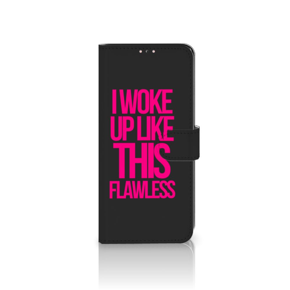 Samsung Galaxy Note 20 Hoesje met naam Woke Up - Origineel Cadeau Zelf Maken