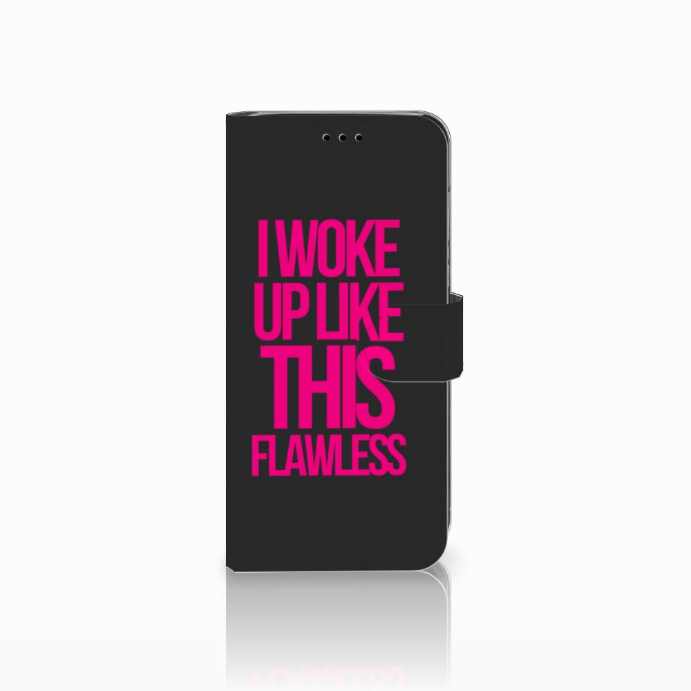 Huawei P20 Lite Hoesje met naam Woke Up - Origineel Cadeau Zelf Maken
