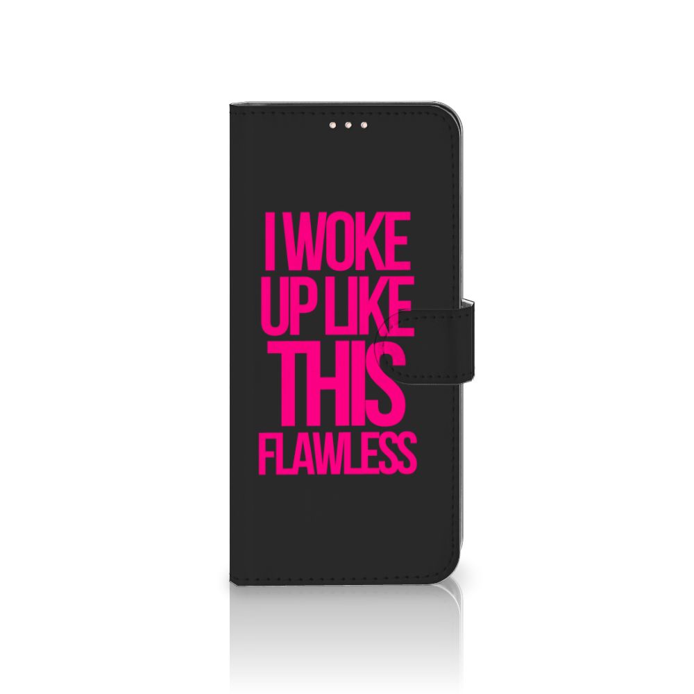 Xiaomi Redmi Note 10/10T 5G | Poco M3 Pro Hoesje met naam Woke Up - Origineel Cadeau Zelf Maken