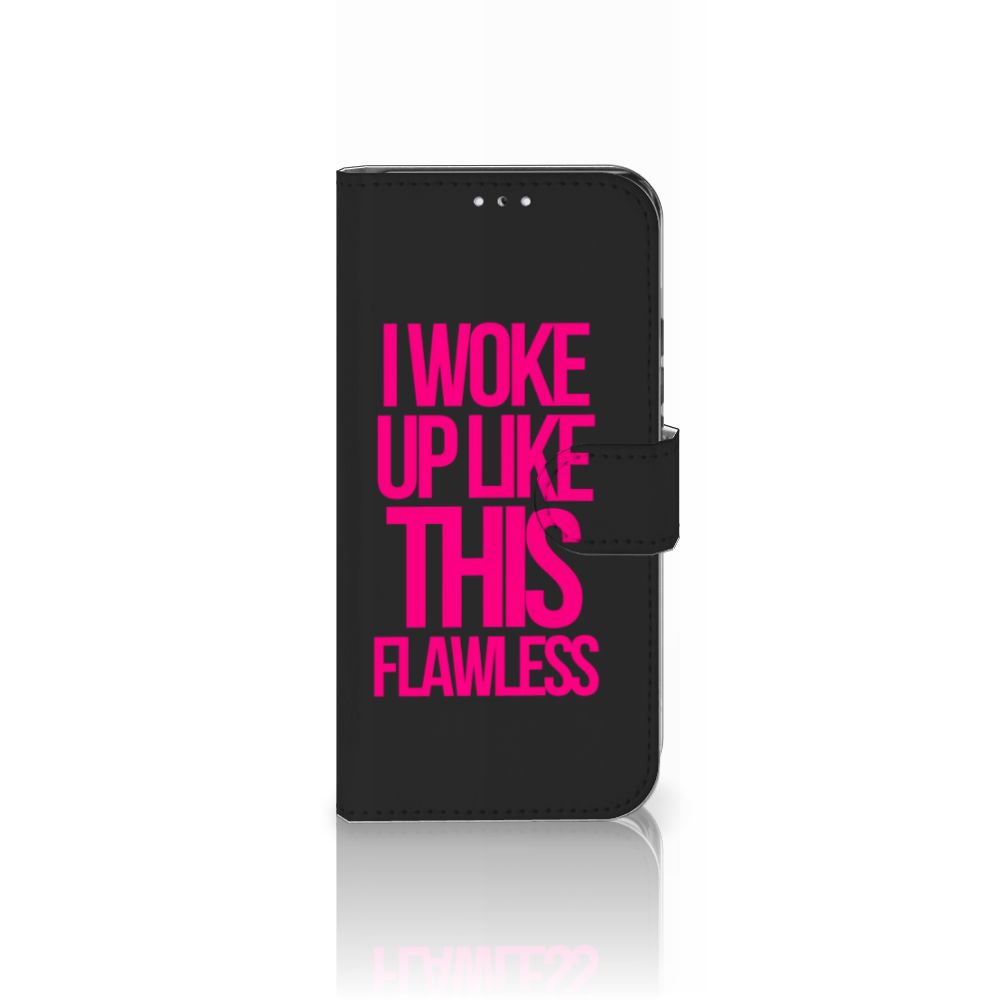 Samsung Galaxy S22 Hoesje met naam Woke Up - Origineel Cadeau Zelf Maken