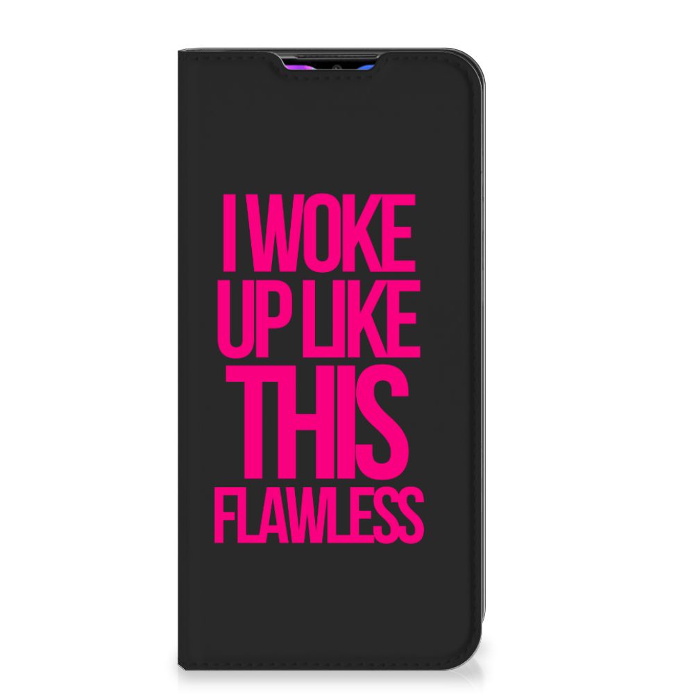 Xiaomi Redmi 9 Hoesje met tekst Woke Up - Origineel Cadeau Zelf Maken