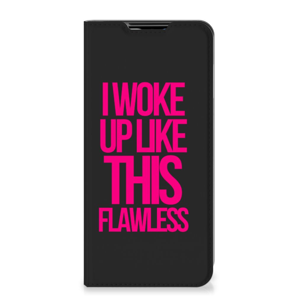 Xiaomi Poco M3 | Redmi 9T Hoesje met tekst Woke Up - Origineel Cadeau Zelf Maken