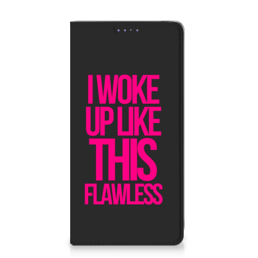 Samsung Galaxy A51 Hoesje met tekst Woke Up - Origineel Cadeau Zelf Maken