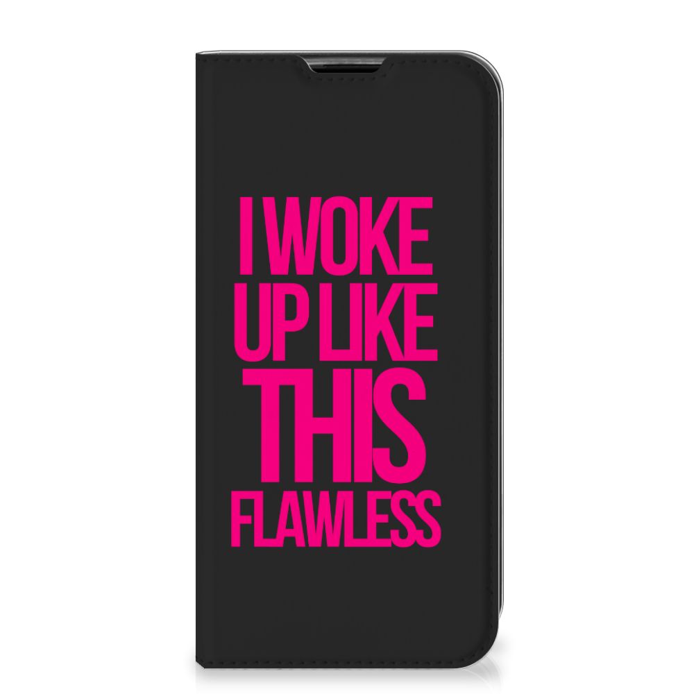 Huawei P40 Lite Hoesje met tekst Woke Up - Origineel Cadeau Zelf Maken