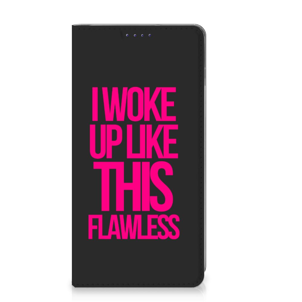 Samsung Galaxy S10 Hoesje met tekst Woke Up - Origineel Cadeau Zelf Maken
