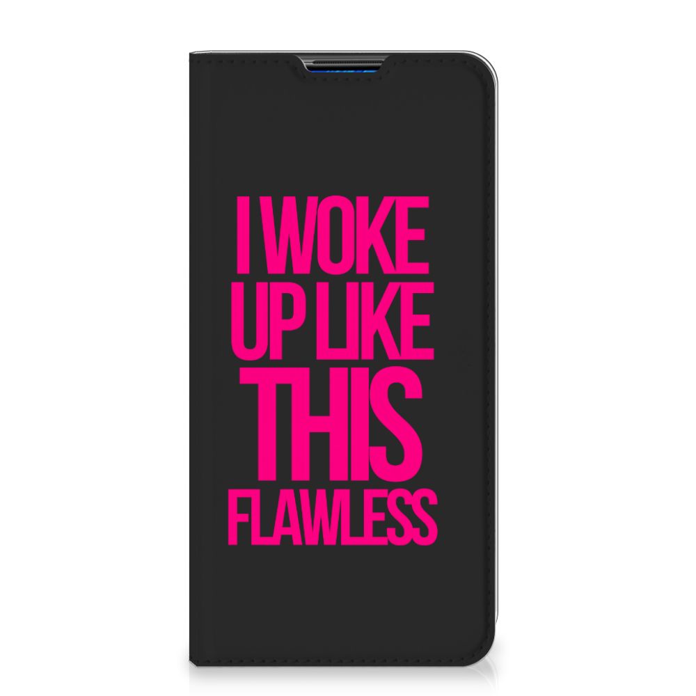 Xiaomi Redmi Note 9 Hoesje met tekst Woke Up - Origineel Cadeau Zelf Maken