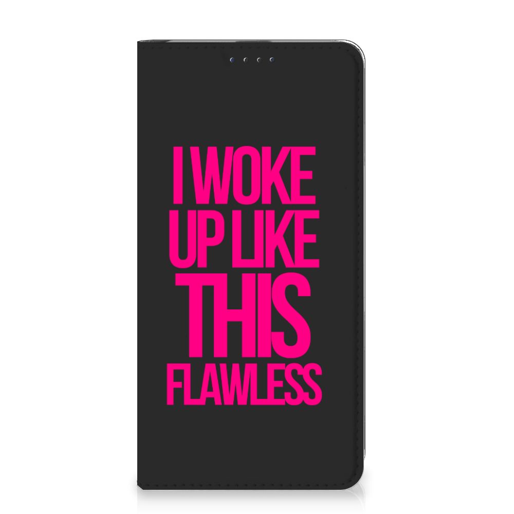 Samsung Galaxy A20e Hoesje met tekst Woke Up - Origineel Cadeau Zelf Maken