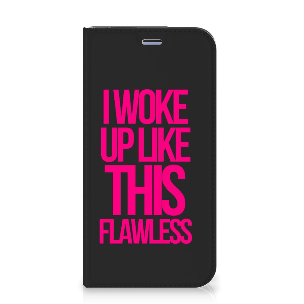 iPhone 12 Mini Hoesje met tekst Woke Up - Origineel Cadeau Zelf Maken