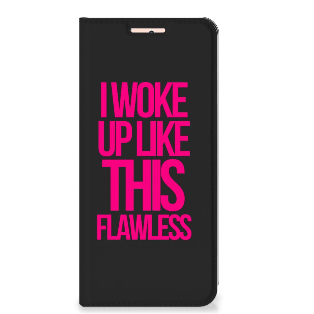 Xiaomi Redmi Note 10 4G | 10S | Poco M5s Hoesje met tekst Woke Up - Origineel Cadeau Zelf Maken