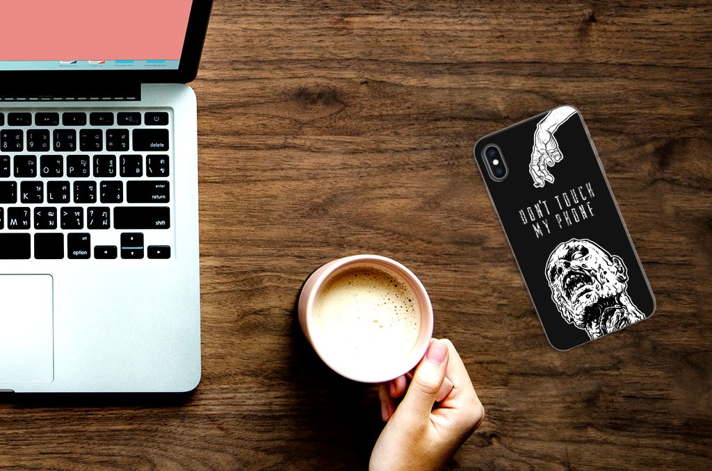 Silicone-hoesje Apple iPhone Xs Max Zombie