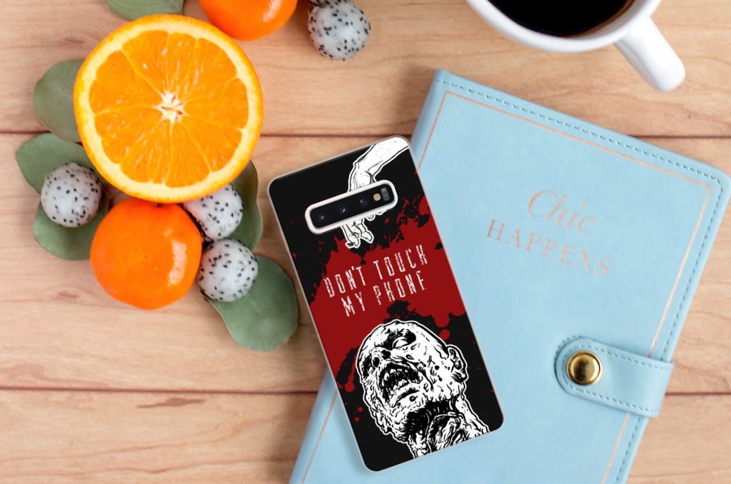 Samsung Galaxy S10 Plus Silicone-hoesje Zombie Blood