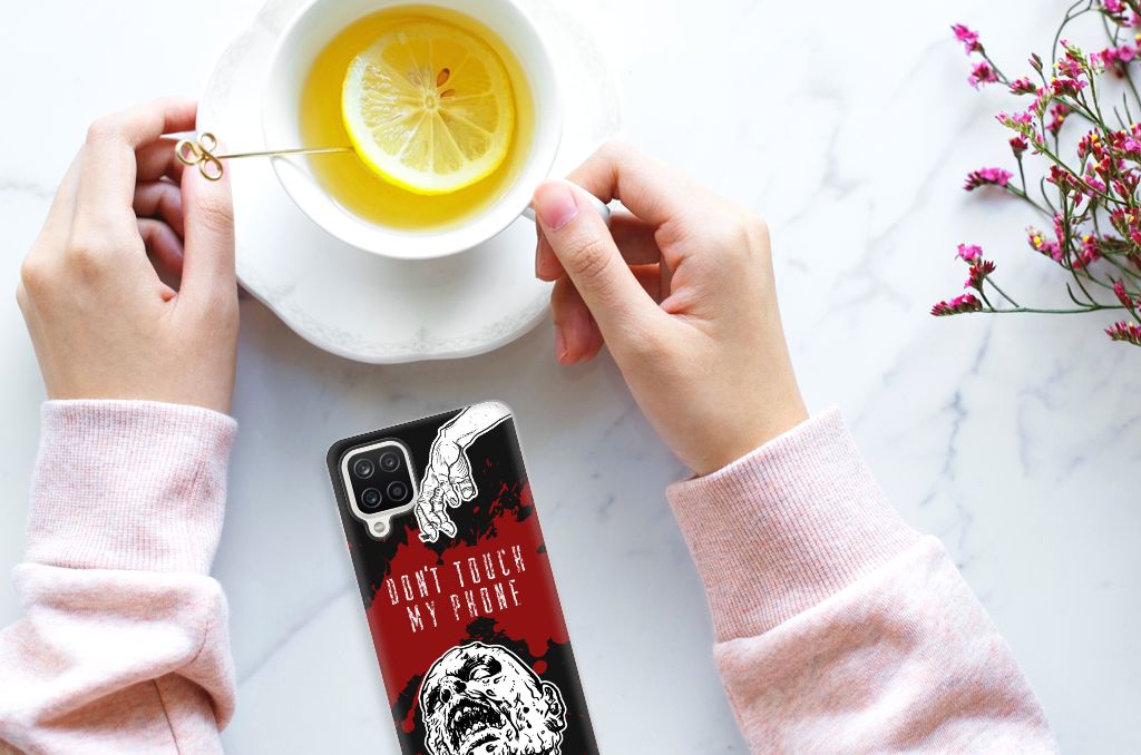 Samsung Galaxy A12 Silicone-hoesje Zombie Blood