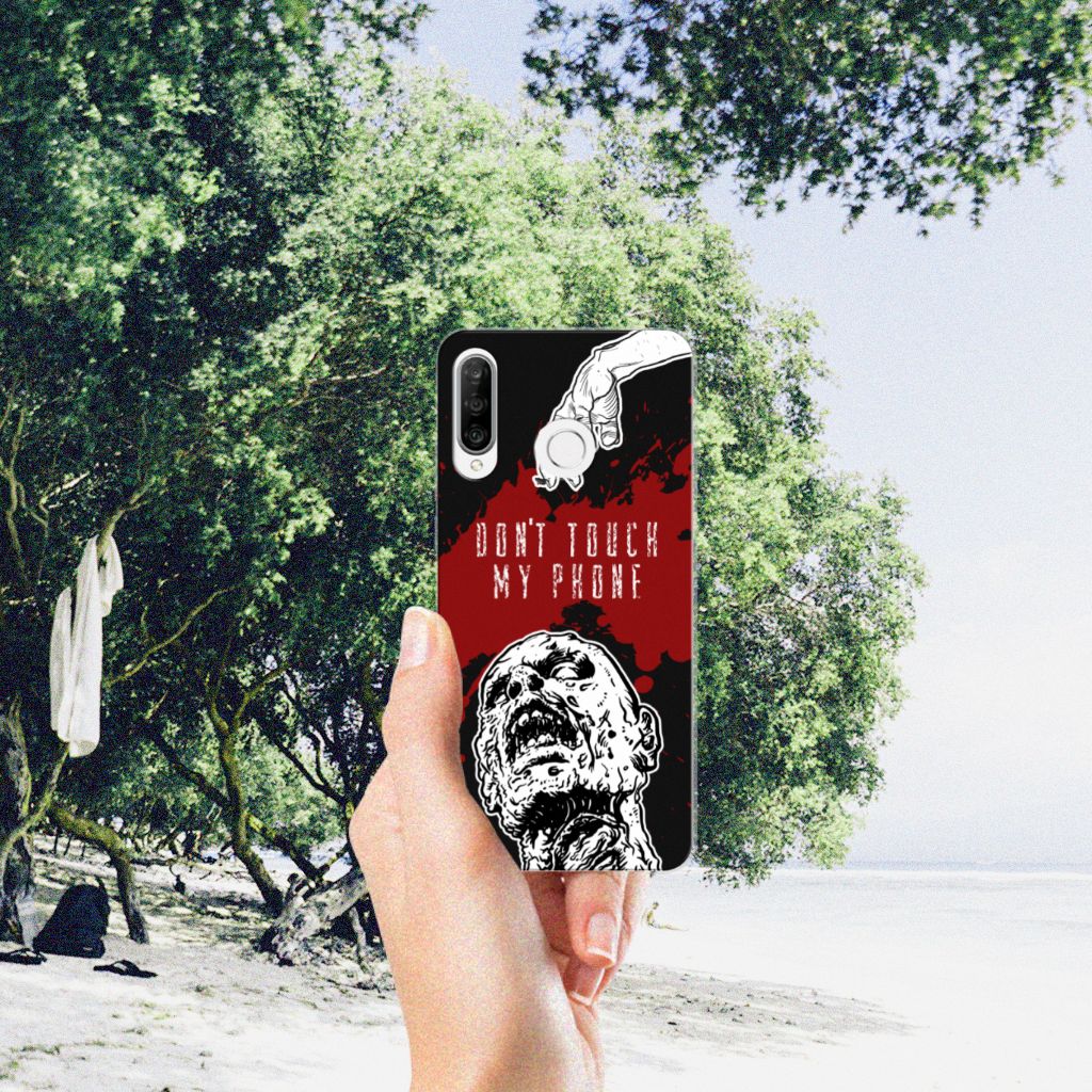 Huawei P30 Lite Silicone-hoesje Zombie Blood