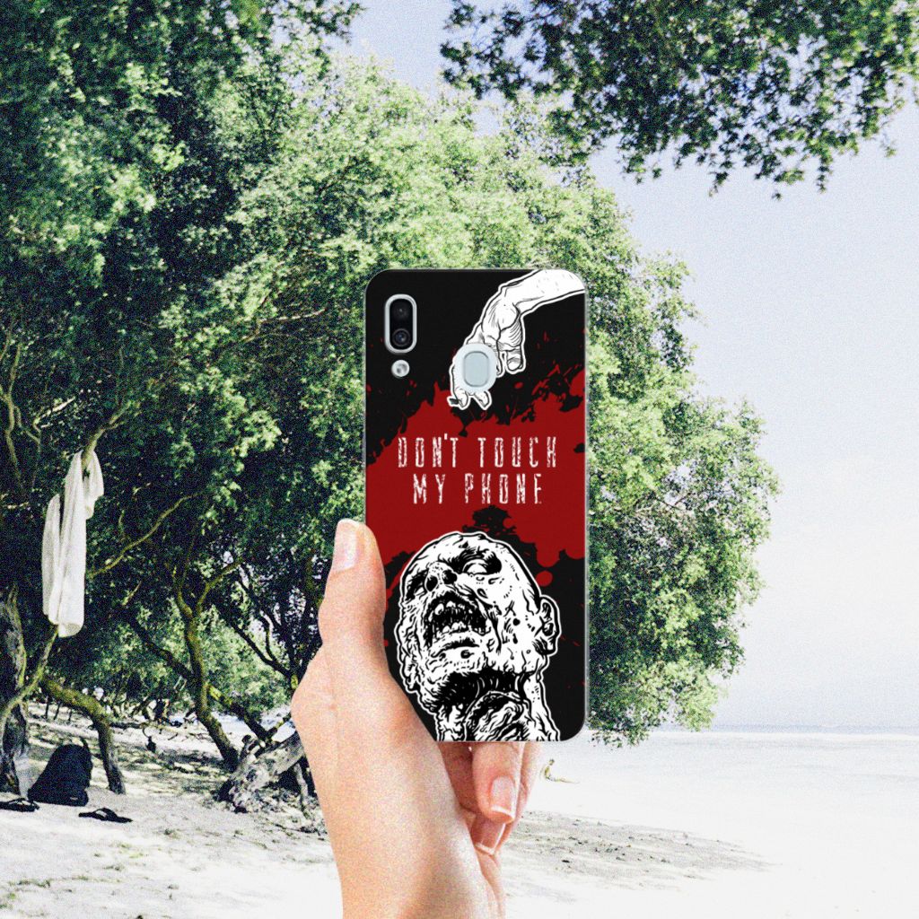 Samsung Galaxy A30 Silicone-hoesje Zombie Blood