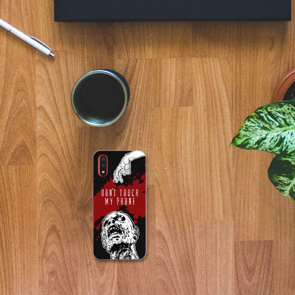 Samsung Galaxy A01 Silicone-hoesje Zombie Blood