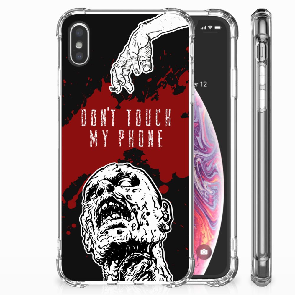 Apple iPhone Xs Max Anti Shock Case Zombie Blood