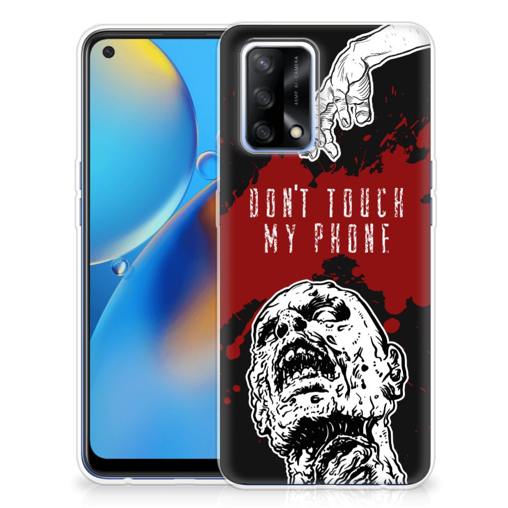 OPPO A74 4G Silicone-hoesje Zombie Blood