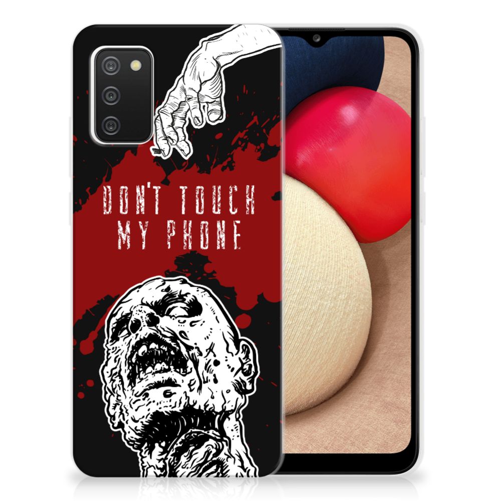 Samsung Galaxy A02s Silicone-hoesje Zombie Blood