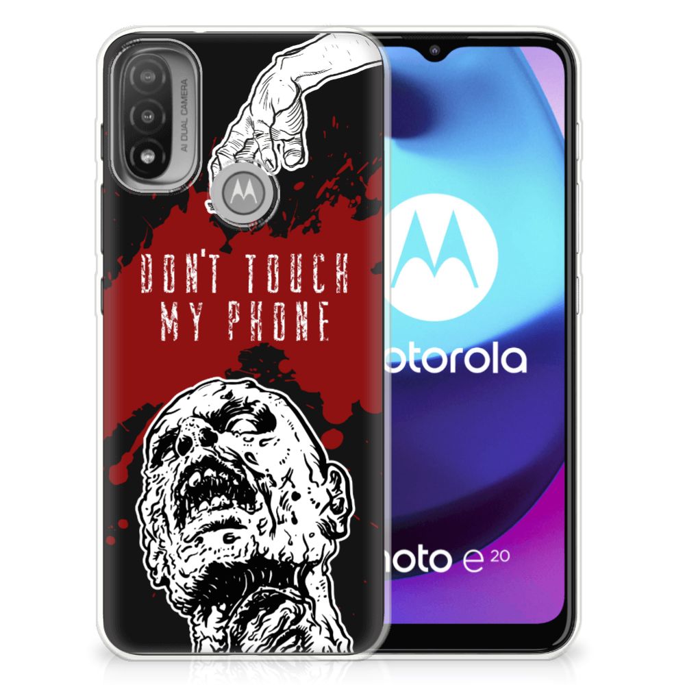 Motorola Moto E20 | E40 Silicone-hoesje Zombie Blood