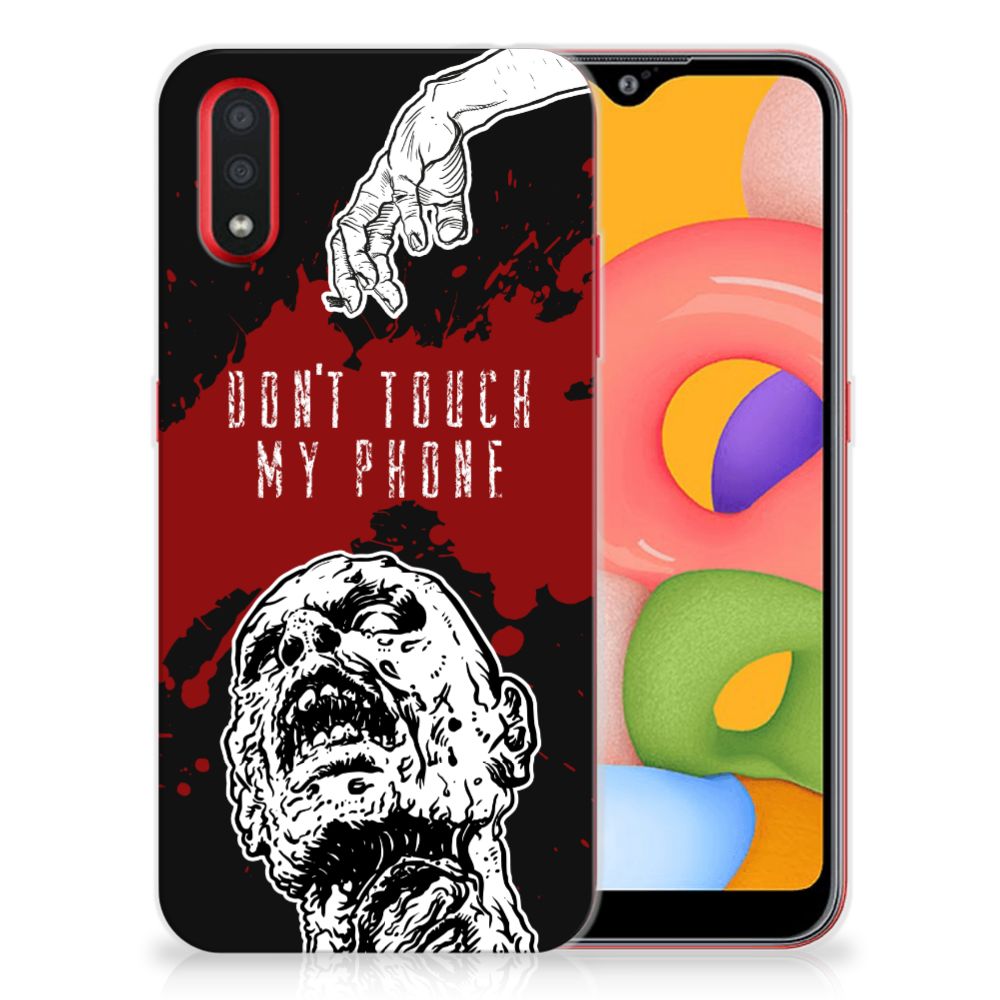 Samsung Galaxy A01 Silicone-hoesje Zombie Blood