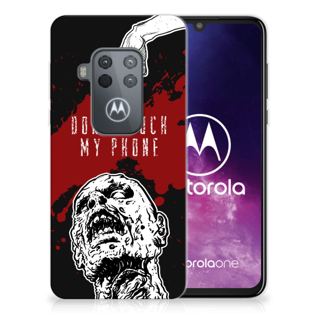 Motorola One Zoom Silicone-hoesje Zombie Blood