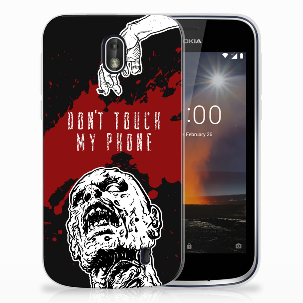 Nokia 1 Silicone-hoesje Zombie Blood