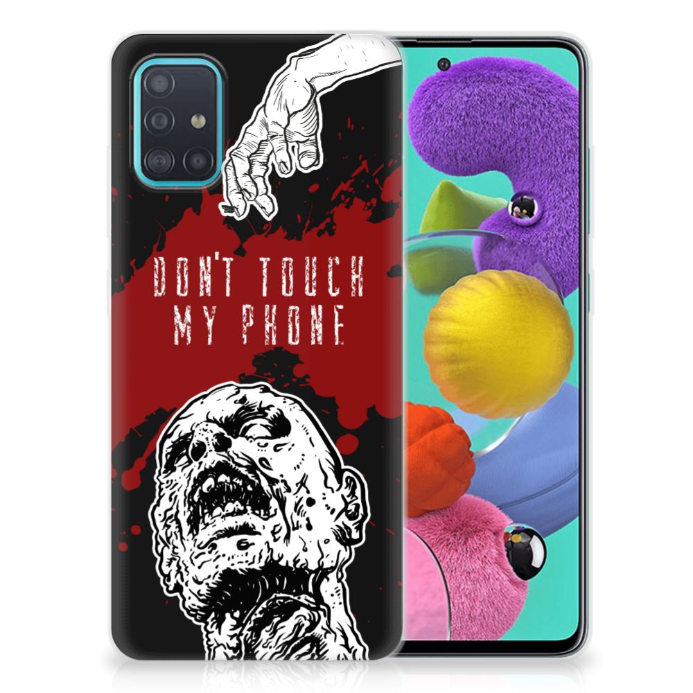 Samsung Galaxy A51 Silicone-hoesje Zombie Blood