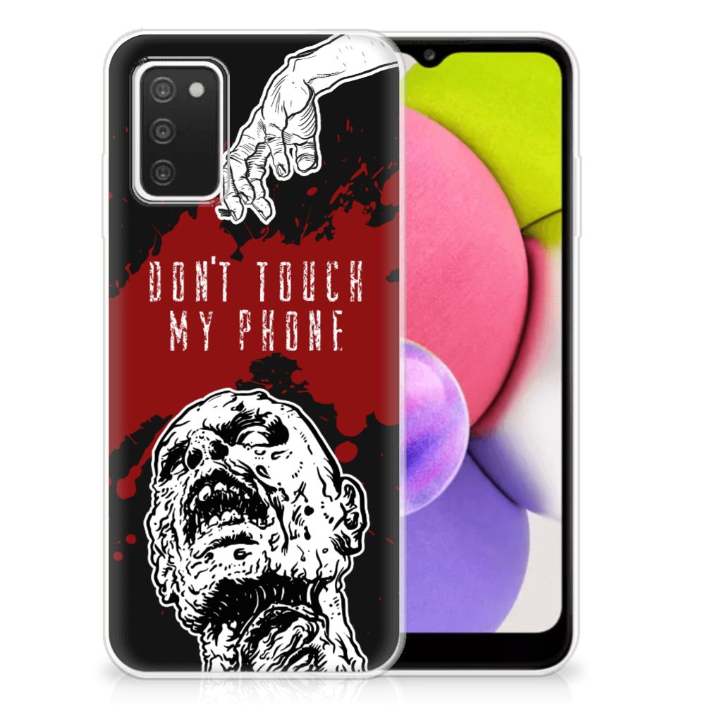 Samsung Galaxy A03S Silicone-hoesje Zombie Blood