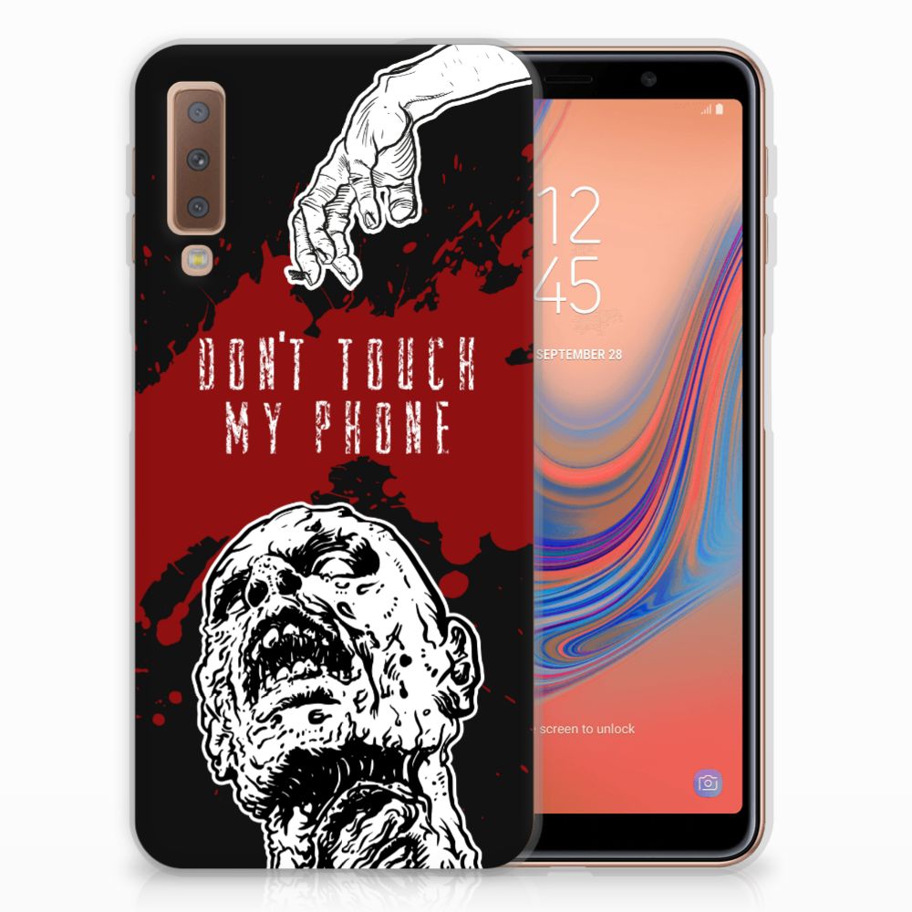 Samsung Galaxy A7 (2018) Silicone-hoesje Zombie Blood