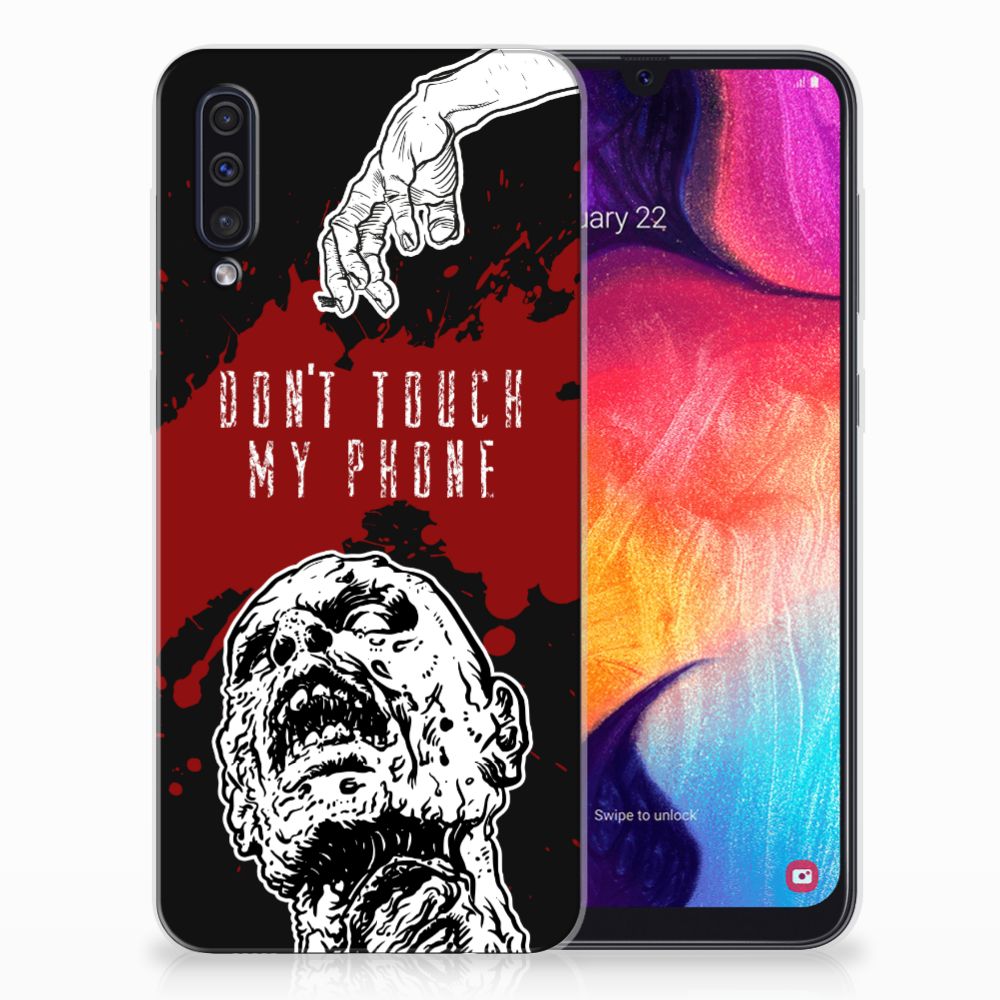 Samsung Galaxy A50 Silicone-hoesje Zombie Blood