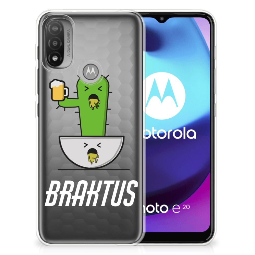 Motorola Moto E20 | E40 Telefoonhoesje met Naam Braktus