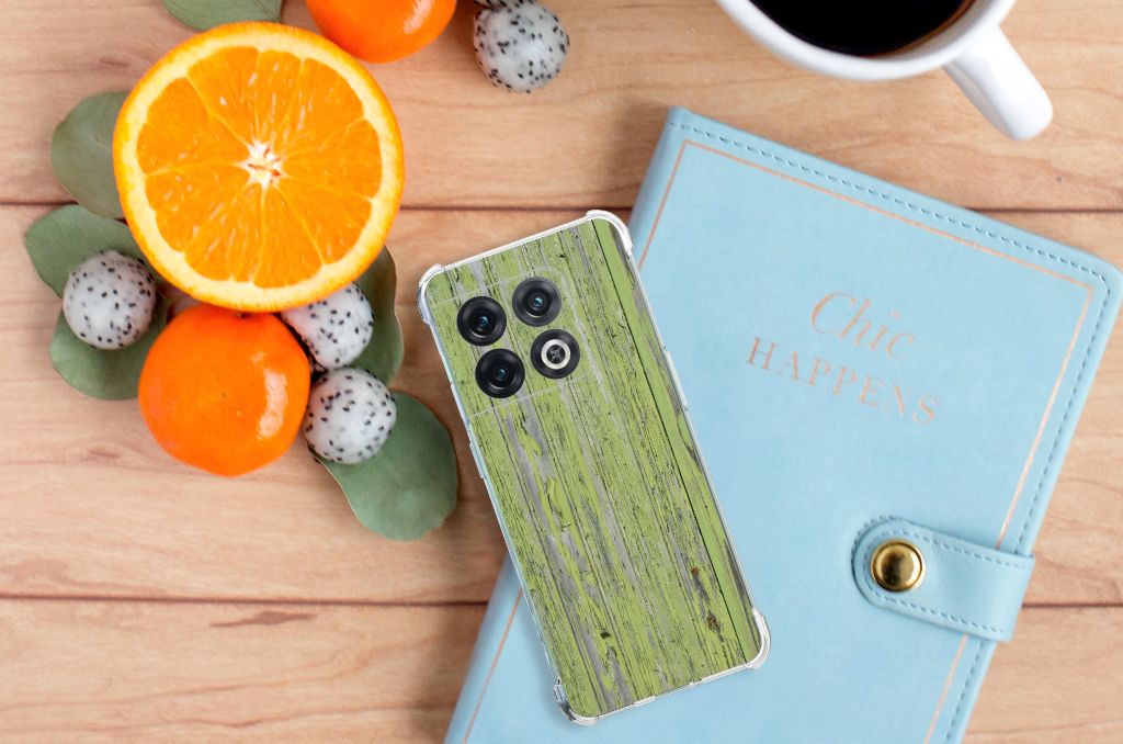 OnePlus 10 Pro Stevig Telefoonhoesje Green Wood