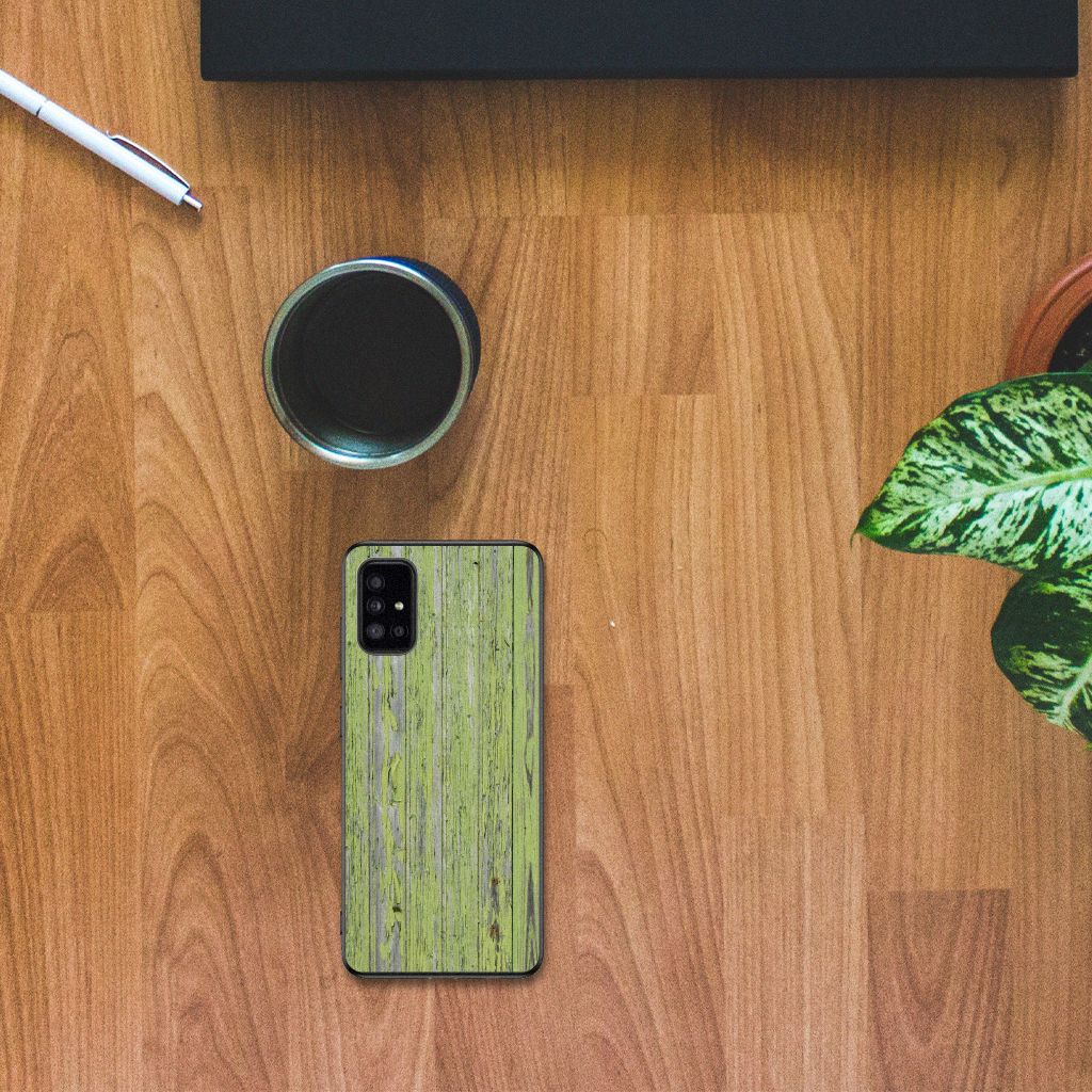 Samsung Galaxy A51 Grip Case Green Wood
